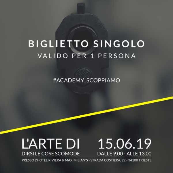 Biglietto Singolo - Evento L'arte di dirsi le cose scomode